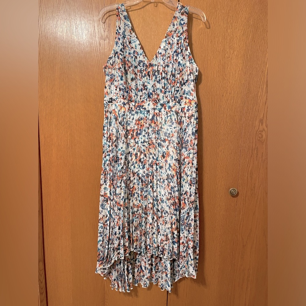 Beautiful Water Colored A-Line Dress from Anthropologie.